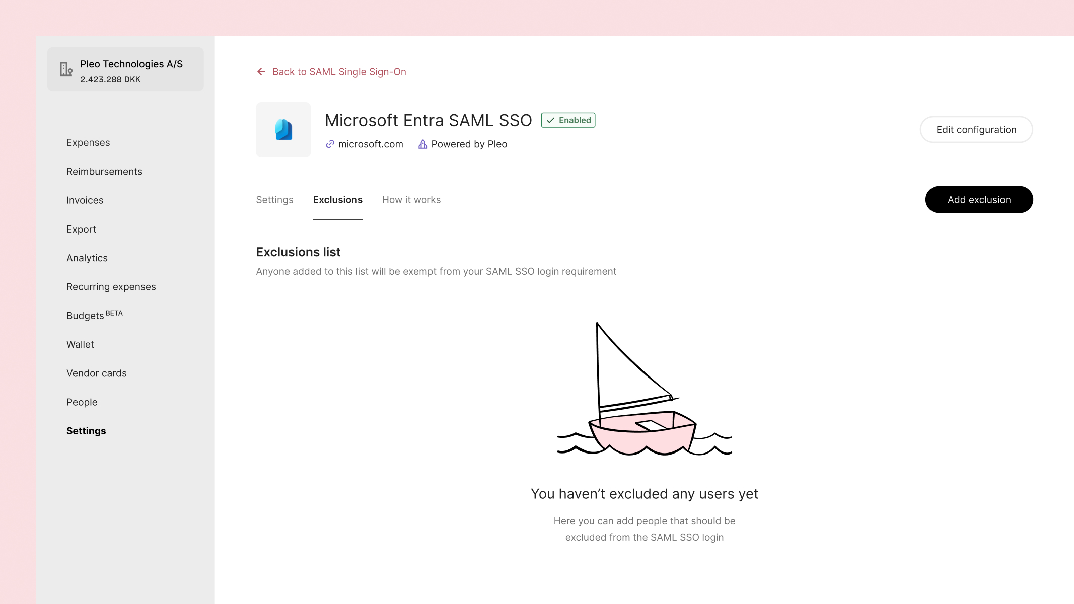 Final interface structure